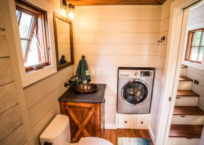 Washer dryer combo in tiny home
