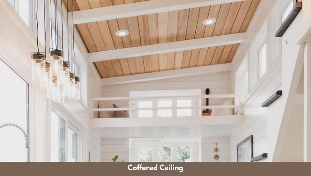 Coffered Ceiling for tiny house