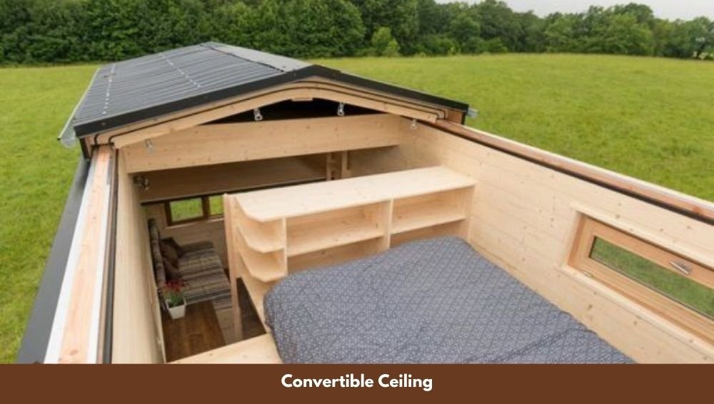 Convertible Ceiling for tiny house