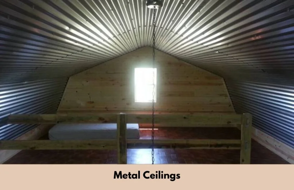tiny hosue metal ceilings