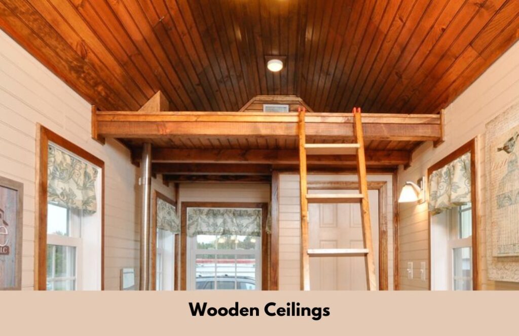 tiny hosue wooden ceilings