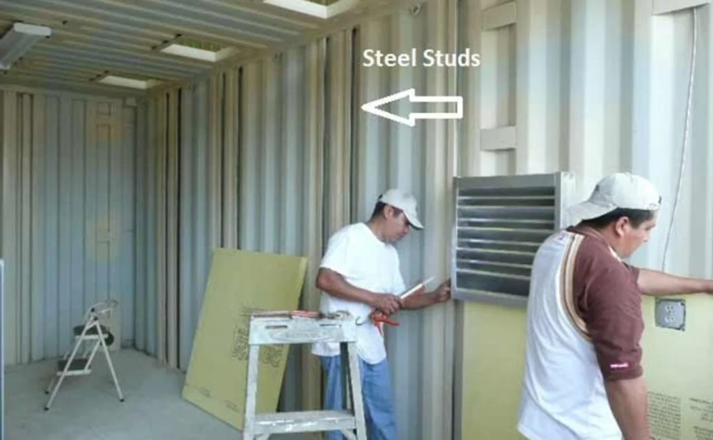 Interior Finishing inside the containers