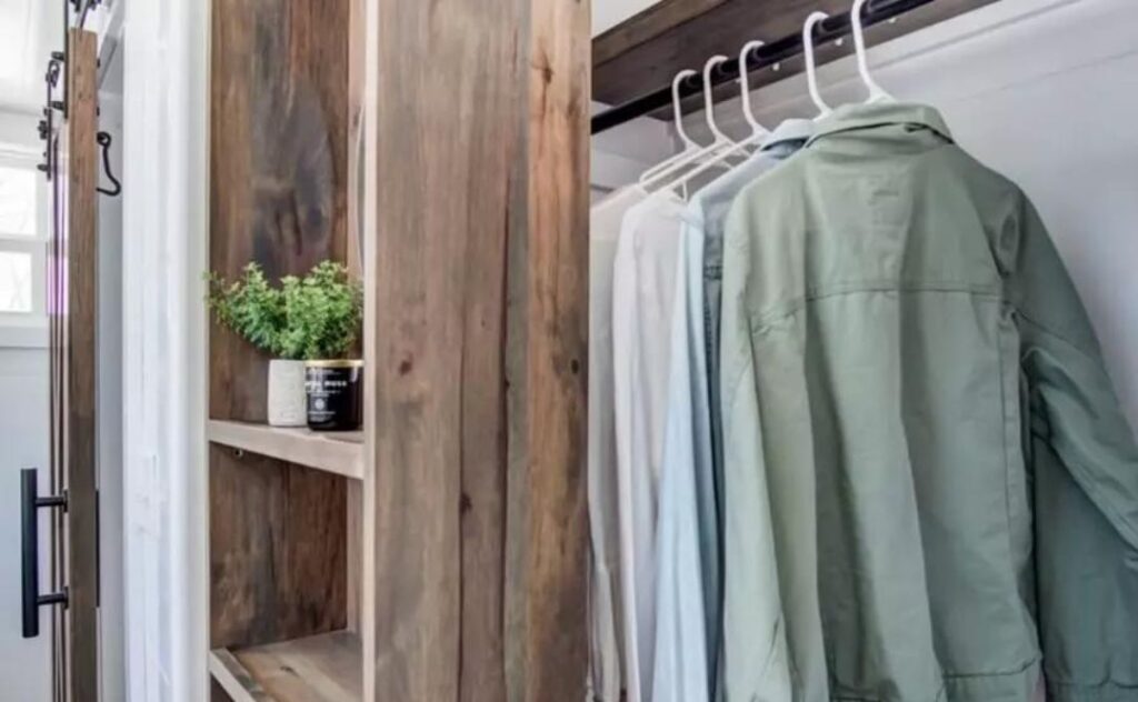 Use Space-Saving Hangers for tiny home